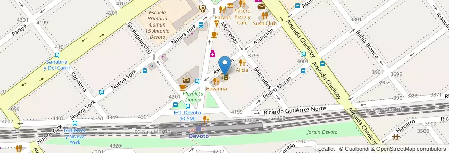 Mapa de ubicacion de Teatroarte, Villa Devoto en Argentine, Ciudad Autónoma De Buenos Aires, Buenos Aires, Comuna 11.