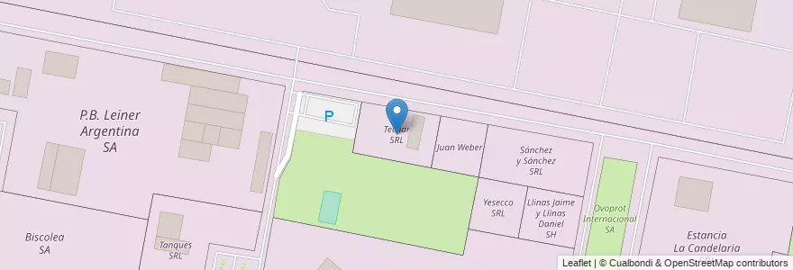 Mapa de ubicacion de Tecnar SRL en 阿根廷, Santa Fe, Departamento La Capital, Municipio De Sauce Viejo.