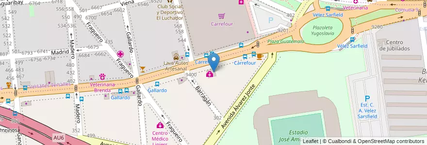 Mapa de ubicacion de Tecsha S.A., Versalles en アルゼンチン, Ciudad Autónoma De Buenos Aires, ブエノスアイレス, Comuna 10.