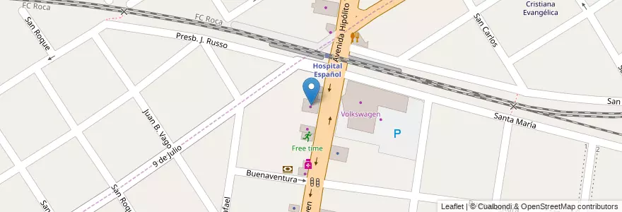 Mapa de ubicacion de telas plásticas miliavaca en Arjantin, Buenos Aires, Partido De Lomas De Zamora, Turdera.
