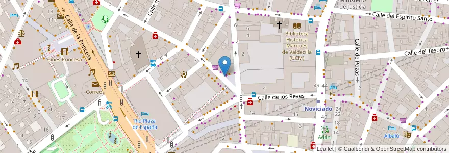Mapa de ubicacion de Telebanco 4B en Spanje, Comunidad De Madrid, Comunidad De Madrid, Área Metropolitana De Madrid Y Corredor Del Henares, Madrid.