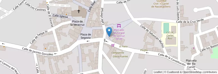 Mapa de ubicacion de Telebanco 4B en Espagne, Communauté De Madrid, Communauté De Madrid, Comarca Sur, Navalcarnero.