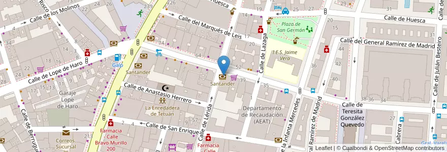 Mapa de ubicacion de Telebanco 4B en España, Comunidad De Madrid, Comunidad De Madrid, Área Metropolitana De Madrid Y Corredor Del Henares, Madrid.