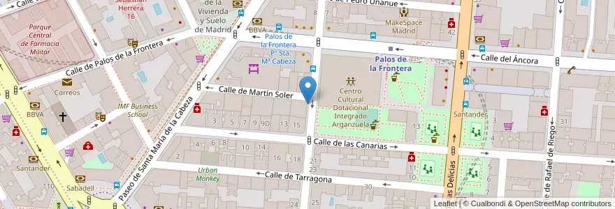 Mapa de ubicacion de Telebanco 4B en Испания, Мадрид, Мадрид, Área Metropolitana De Madrid Y Corredor Del Henares, Мадрид.