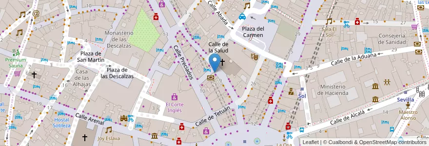 Mapa de ubicacion de Telebanco 4B en Espanha, Comunidade De Madrid, Comunidade De Madrid, Área Metropolitana De Madrid Y Corredor Del Henares, Madrid.