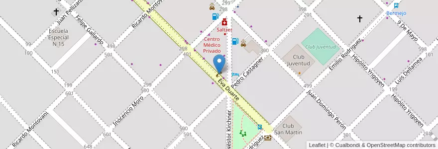Mapa de ubicacion de Telecabinas Aliar en Argentinien, Chaco, Departamento Primero De Mayo, Municipio De Margarita Belén, Margarita Belén.