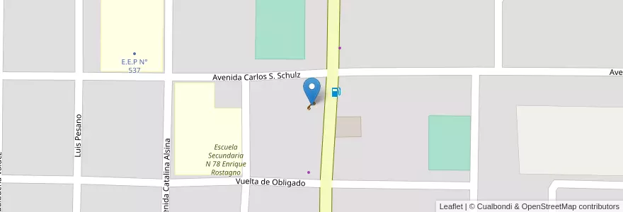 Mapa de ubicacion de Telecentro Marce en 阿根廷, Chaco, Departamento Libertador General San Martín, Municipio De Pampa Del Indio.