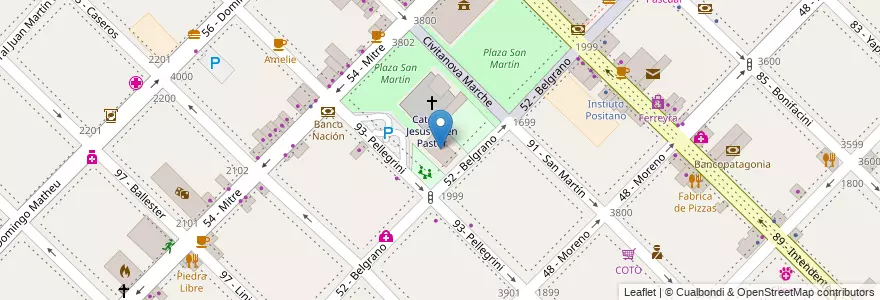 Mapa de ubicacion de Telecom en アルゼンチン, ブエノスアイレス州, Partido De General San Martín, General San Martín, Villa Lynch.