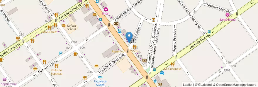 Mapa de ubicacion de Telecom, Belgrano en الأرجنتين, Ciudad Autónoma De Buenos Aires, Buenos Aires, Comuna 13.
