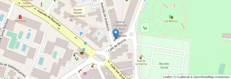 Mapa de ubicacion de Teléfono Público en Sepanyol, Comunidad De Madrid, Comunidad De Madrid, Área Metropolitana De Madrid Y Corredor Del Henares, San Sebastián De Los Reyes.
