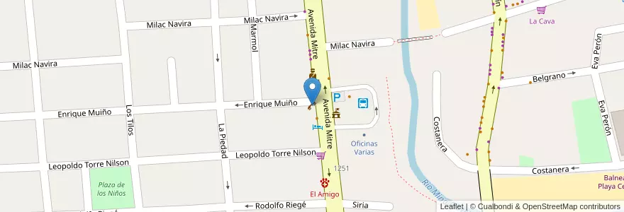 Mapa de ubicacion de Teléfonos Semipúblicos en Аргентина, Кордова, Departamento San Alberto, Pedanía Tránsito, Mina Clavero, Municipio De Mina Clavero.