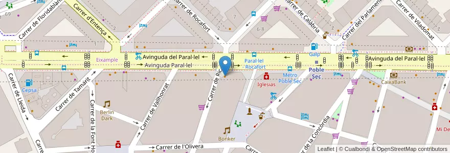 Mapa de ubicacion de Telepizza en Испания, Каталония, Барселона, Барселонес, Барселона.