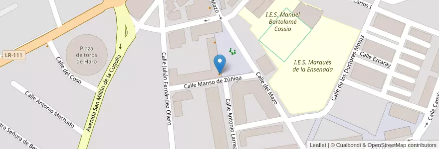 Mapa de ubicacion de Telepizza en Spagna, La Rioja, La Rioja, Haro.