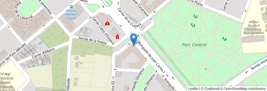 Mapa de ubicacion de Telepizza en Spanje, Valencia, Valencia, L'Horta Oest, Torrent.