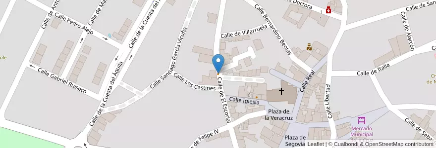 Mapa de ubicacion de Telepizza en Испания, Мадрид, Мадрид, Comarca Sur, Navalcarnero.