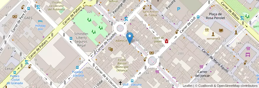 Mapa de ubicacion de Telepizza en 西班牙, Catalunya, Barcelona, Barcelonès, Barcelona.