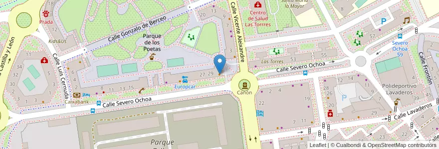 Mapa de ubicacion de Telepizza en Sepanyol, Castilla Y León, Burgos, Alfoz De Burgos, Burgos.