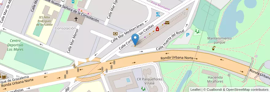 Mapa de ubicacion de Telepizza en 西班牙, 安达鲁西亚, Sevilla, Sevilla.