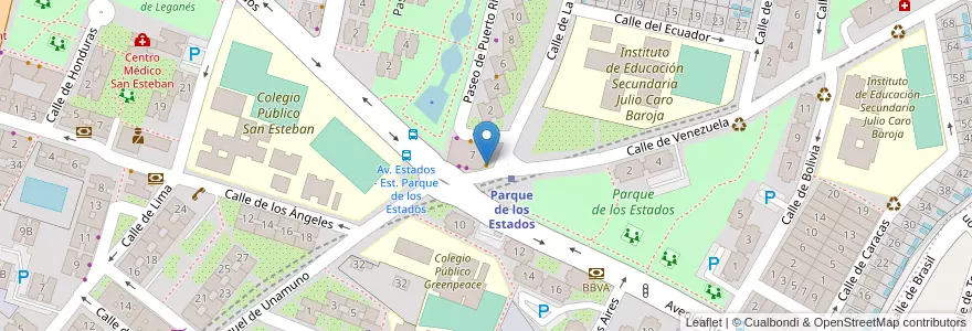 Mapa de ubicacion de Telepizza en Sepanyol, Comunidad De Madrid, Comunidad De Madrid, Área Metropolitana De Madrid Y Corredor Del Henares, Fuenlabrada.