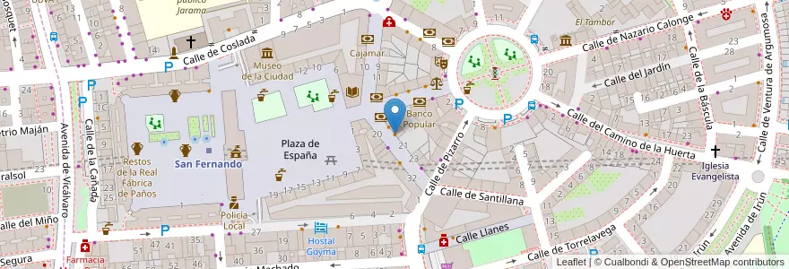 Mapa de ubicacion de Telepizza en إسبانيا, منطقة مدريد, منطقة مدريد, Área Metropolitana De Madrid Y Corredor Del Henares, San Fernando De Henares, Coslada.