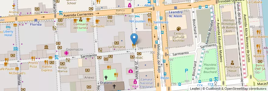 Mapa de ubicacion de templar bar grill, San Nicolas en Аргентина, Буэнос-Айрес, Comuna 1, Буэнос-Айрес.