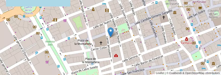 Mapa de ubicacion de Temple Restaurante en スペイン, バレンシア州, Alacant / Alicante, L'Alacantí, Alacant / Alicante.