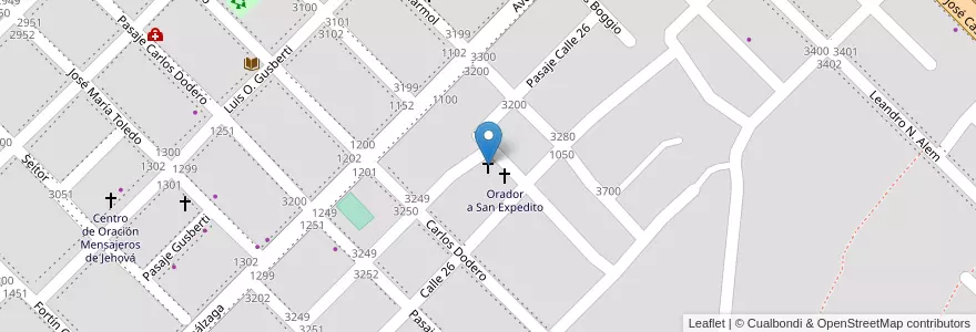 Mapa de ubicacion de Templo Cristiano Pentecostal en 阿根廷, Chaco, Departamento San Fernando, Resistencia, Resistencia.
