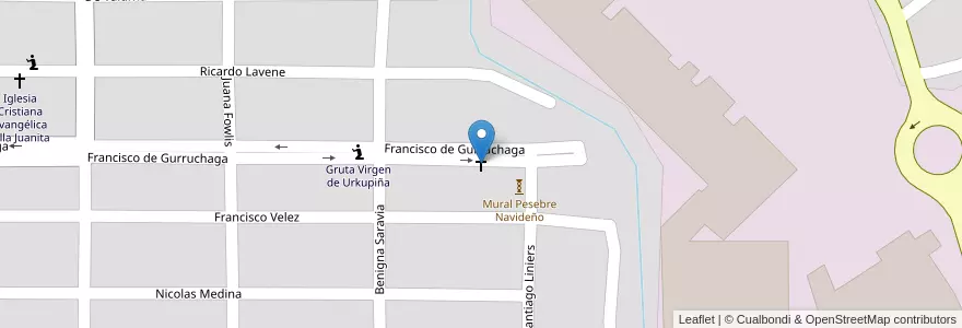 Mapa de ubicacion de Templo Evangelico "Cristo viene" en Argentina, Salta, Capital, Municipio De Salta, Salta.