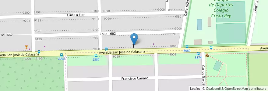 Mapa de ubicacion de Templo Familiar Cristiano en Argentine, Santa Fe, Departamento Rosario, Municipio De Rosario, Rosario.