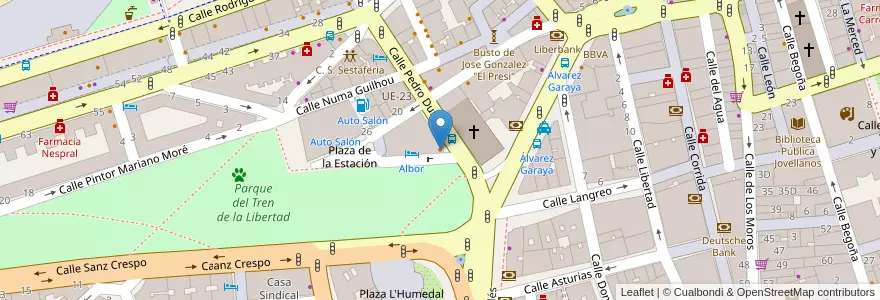 Mapa de ubicacion de Tenampa en 西班牙, 阿斯圖里亞斯, 阿斯圖里亞斯, Gijón/Xixón.