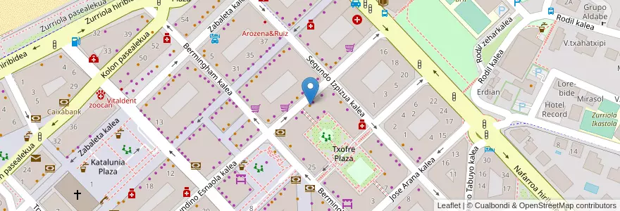 Mapa de ubicacion de Tendido 5 en スペイン, バスク州, Gipuzkoa, Donostialdea, Donostia/San Sebastián.