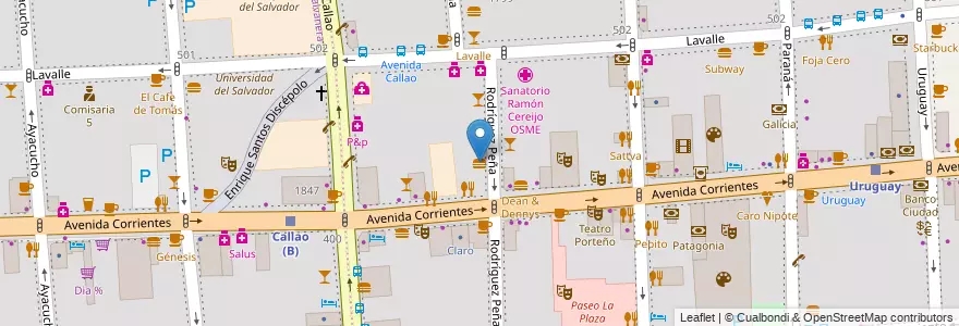 Mapa de ubicacion de Tentaciones, San Nicolas en Argentina, Ciudad Autónoma De Buenos Aires, Buenos Aires.