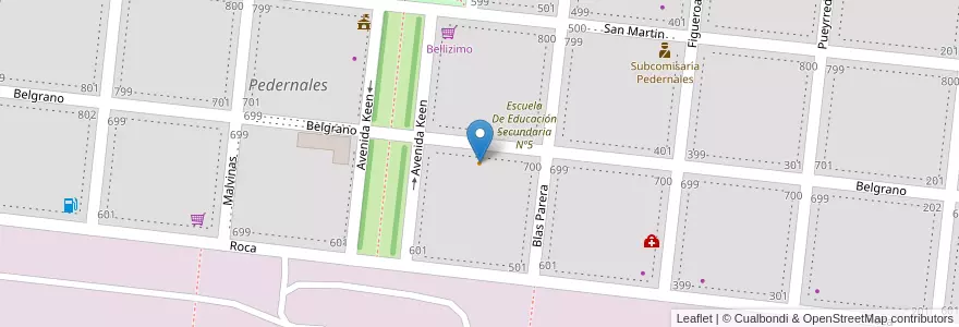 Mapa de ubicacion de Tentate en Arjantin, Buenos Aires, Partido De Veinticinco De Mayo, Pedernales.
