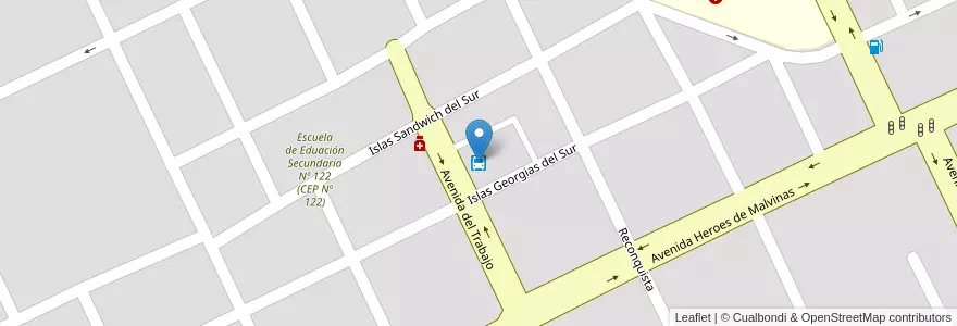 Mapa de ubicacion de Terminal en アルゼンチン, チャコ州, Departamento General Güemes, Municipio De Juan José Castelli, Juan José Castelli, Juan Jose Castelli.