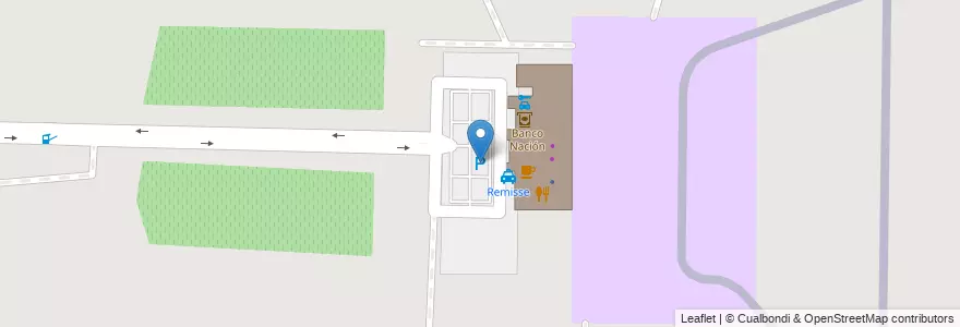 Mapa de ubicacion de Terminal Aeropuerto el Plumerillo en Arjantin, Şili, Mendoza, Departamento Las Heras, Distrito El Algarrobal.