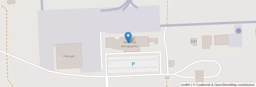 Mapa de ubicacion de Terminal Aeropuerto en Аргентина, Огненная Земля, Антарктида И Острова Южной Атлантики, Чили, Río Grande, Departamento Río Grande.