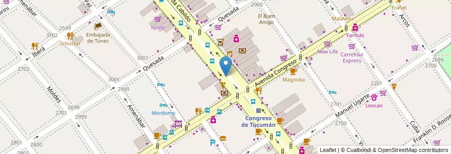 Mapa de ubicacion de Terminal Automática SUBE, Nuñez en الأرجنتين, Ciudad Autónoma De Buenos Aires, Buenos Aires, Comuna 13.