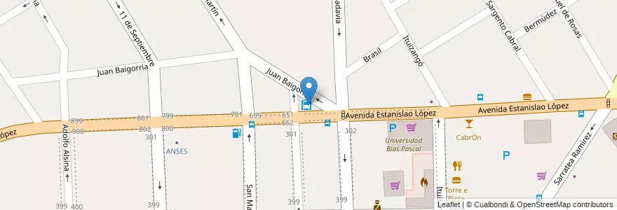 Mapa de ubicacion de Terminal de Ómnibus del Pilar - Larga Distancia en Arjantin, Buenos Aires, Partido Del Pilar, Pilar.