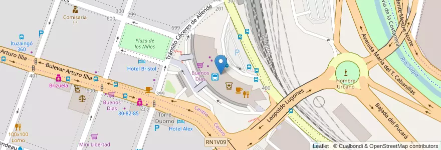 Mapa de ubicacion de Bus Terminal en Argentina, Córdoba, Departamento Capital, Pedanía Capital, Cordoba, Municipio De Córdoba.