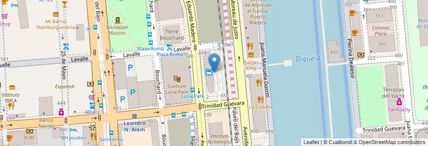 Mapa de ubicacion de Terminal Madero, Puerto Madero en Argentinien, Ciudad Autónoma De Buenos Aires, Comuna 1, Buenos Aires.