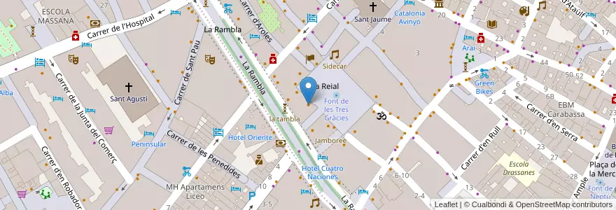 Mapa de ubicacion de Terrassa Do en Sepanyol, Catalunya, Barcelona, Barcelonès, Barcelona.