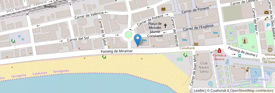 Mapa de ubicacion de Terraza Casablanca en Spagna, Catalunya, Tarragona, Tarragonès, Salou.