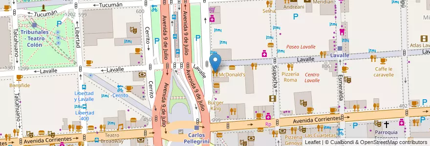 Mapa de ubicacion de Terrazo, San Nicolas en 阿根廷, Ciudad Autónoma De Buenos Aires, Comuna 1, 布宜诺斯艾利斯.