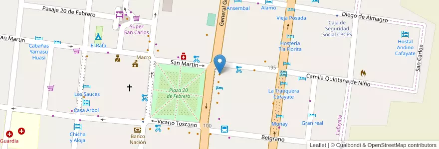 Mapa de ubicacion de Terruño en Argentina, Salta, Cafayate, Municipio De Cafayate.