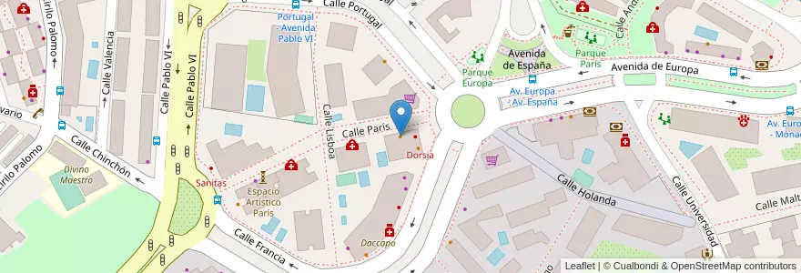 Mapa de ubicacion de Tes 60 en Sepanyol, Comunidad De Madrid, Comunidad De Madrid, Área Metropolitana De Madrid Y Corredor Del Henares, Pozuelo De Alarcón.