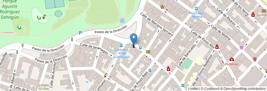 Mapa de ubicacion de Testigos Cristianos de Jehová. Calle Arroyo en اسپانیا, بخش خودمختار مادرید, بخش خودمختار مادرید, Área Metropolitana De Madrid Y Corredor Del Henares, مادرید.