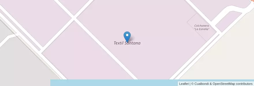 Mapa de ubicacion de Textil Santana en Arjantin, Chaco, Departamento Libertad, Municipio De Puerto Tirol.