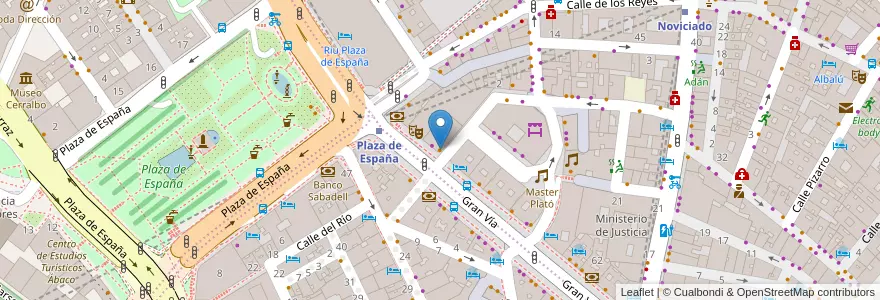 Mapa de ubicacion de TGI Friday's en İspanya, Comunidad De Madrid, Comunidad De Madrid, Área Metropolitana De Madrid Y Corredor Del Henares, Madrid.