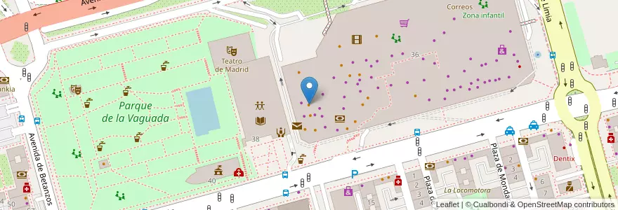 Mapa de ubicacion de TGI Friday's en Испания, Мадрид, Мадрид, Área Metropolitana De Madrid Y Corredor Del Henares, Мадрид.