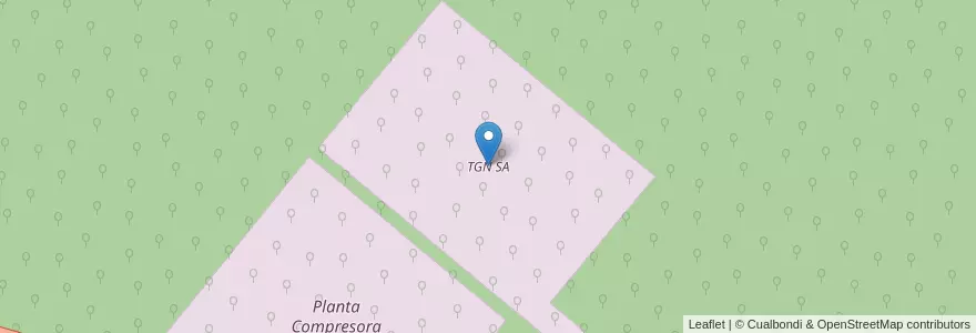 Mapa de ubicacion de TGN SA en アルゼンチン, サルタ州, San José De Metán, Municipio De Río Piedras.